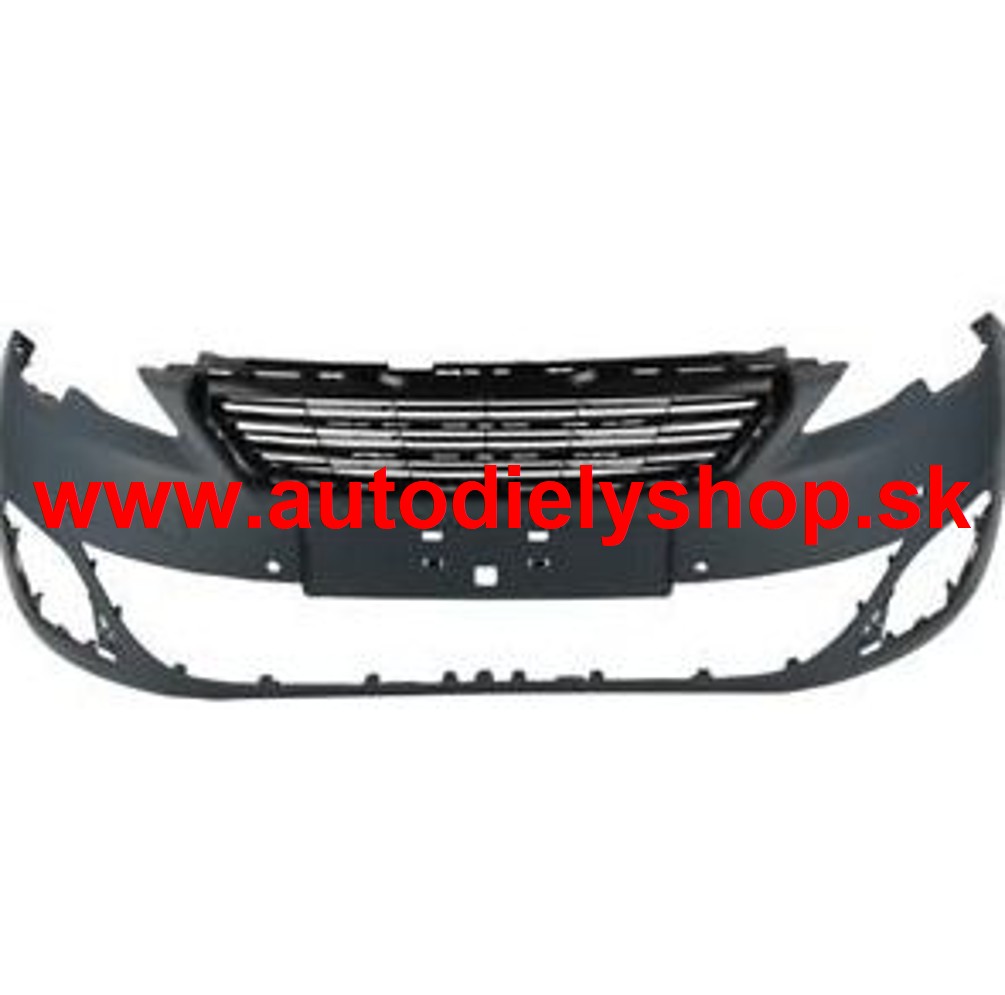 Peugeot 308 2013- Predný nárazník /s otvormi pre parkomat / -ALLURE