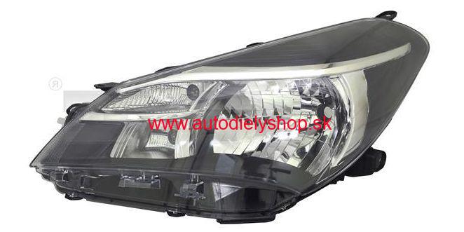 Toyota YARIS 8/2013- el. svetlo H4 Lavé / čierne