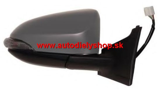 Toyota YARIS 8/2013- el. spätné zrkadlo ľavé, vyhrievané