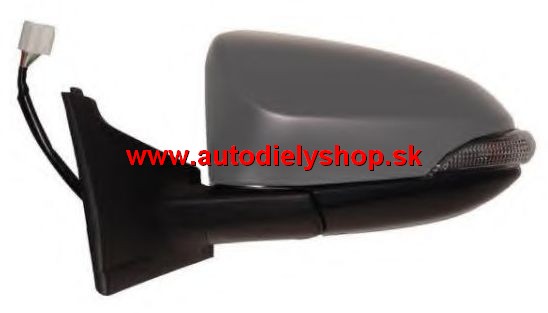 Toyota YARIS 8/2013- el. spätné zrkadlo pravé, vyhrievané