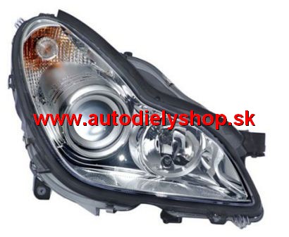 Mercedes CLS C219 10/04-1.11 svetlo el. s motorčekom D2S+H7 pravé /HELLA/