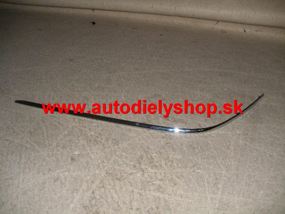  Mercedes W203 "C" 5/00-10/04 bočná lišta nárazníku chrómová ľavá 	