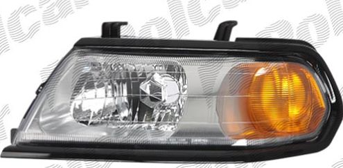 Mitsubishi PAJERO SPORT 01/01- svetlo H4 el. bez motorčeka ľavé čierny rámik 