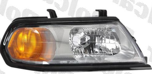 Mitsubishi PAJERO SPORT 01/01- svetlo H4 el. bez motorčeka pravé čierny rámik 