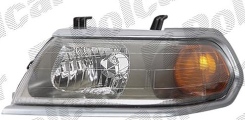 Mitsubishi PAJERO SPORT 01/01- svetlo H4 ľavé sivý rámik 