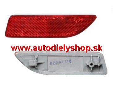 Toyota COROLLA 06/10- odrazka v zad.náraz. ľavá /TYC/ PRE SEDAN