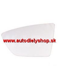 Seat LEON 2013- sklo zrkadla ľavé s držiakom