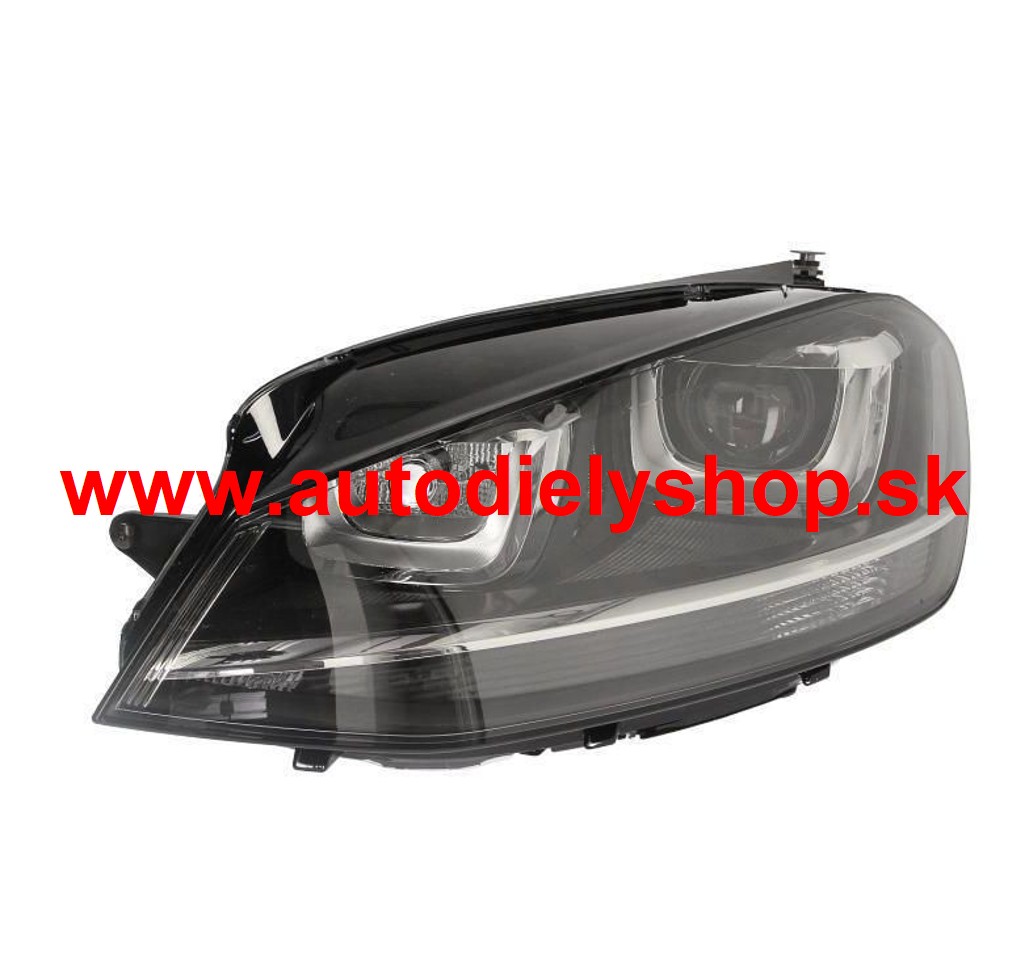 VW GOLF VII 2012- Predné svetlo, ľavé /DEPO-LAMP/ D3S-H7