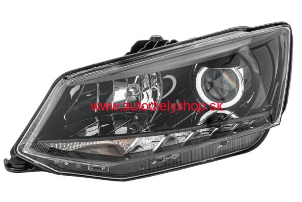 Škoda FABIA III 8/2014- el. svetlo H7+H7+LED Lavé / HELLA