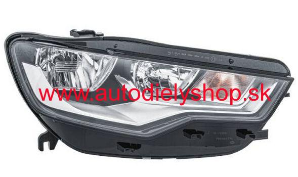 Audi A6 2011- svetlo el. s motorčekom H7+H15 pravé /HELLA/