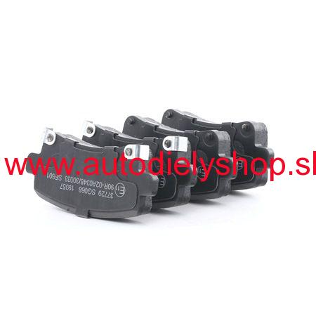 Opel INSIGNIA 11/13- zadné platničky Sada / 106,6mm / ABS