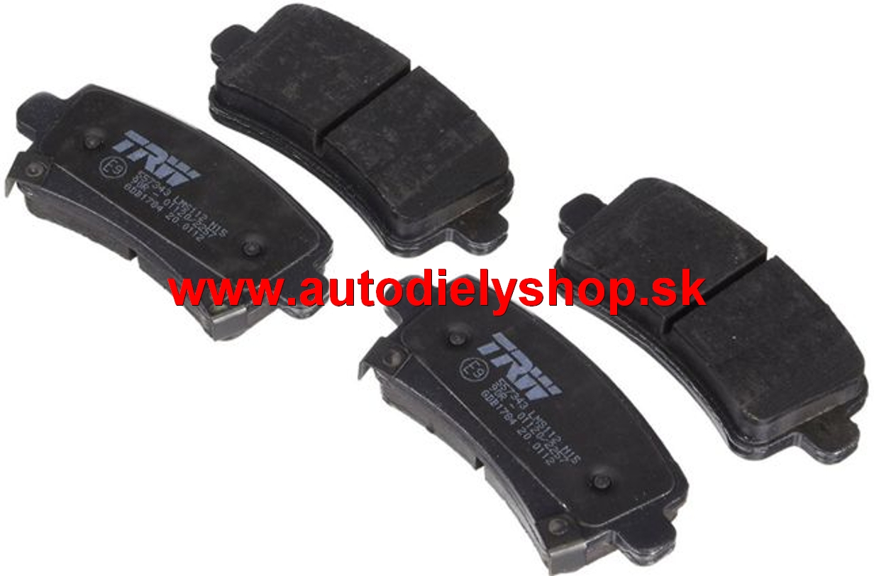 Opel INSIGNIA 11/13- zadné platničky Sada / 106,4mm / TRW