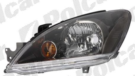 Mitsubishi LANCER 9/2003-2008 predné svetlo H4 ľavé / čierne