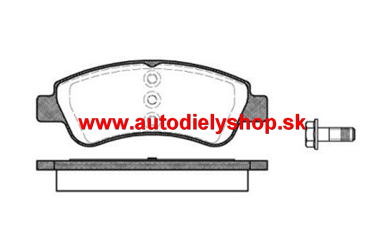 Peugeot 2008 3/2013- predné platničky sada /ROADHOUSE/