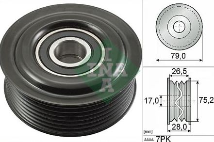 Toyota RAV 4 2013-12/2015 vodiaca kladka /INA/