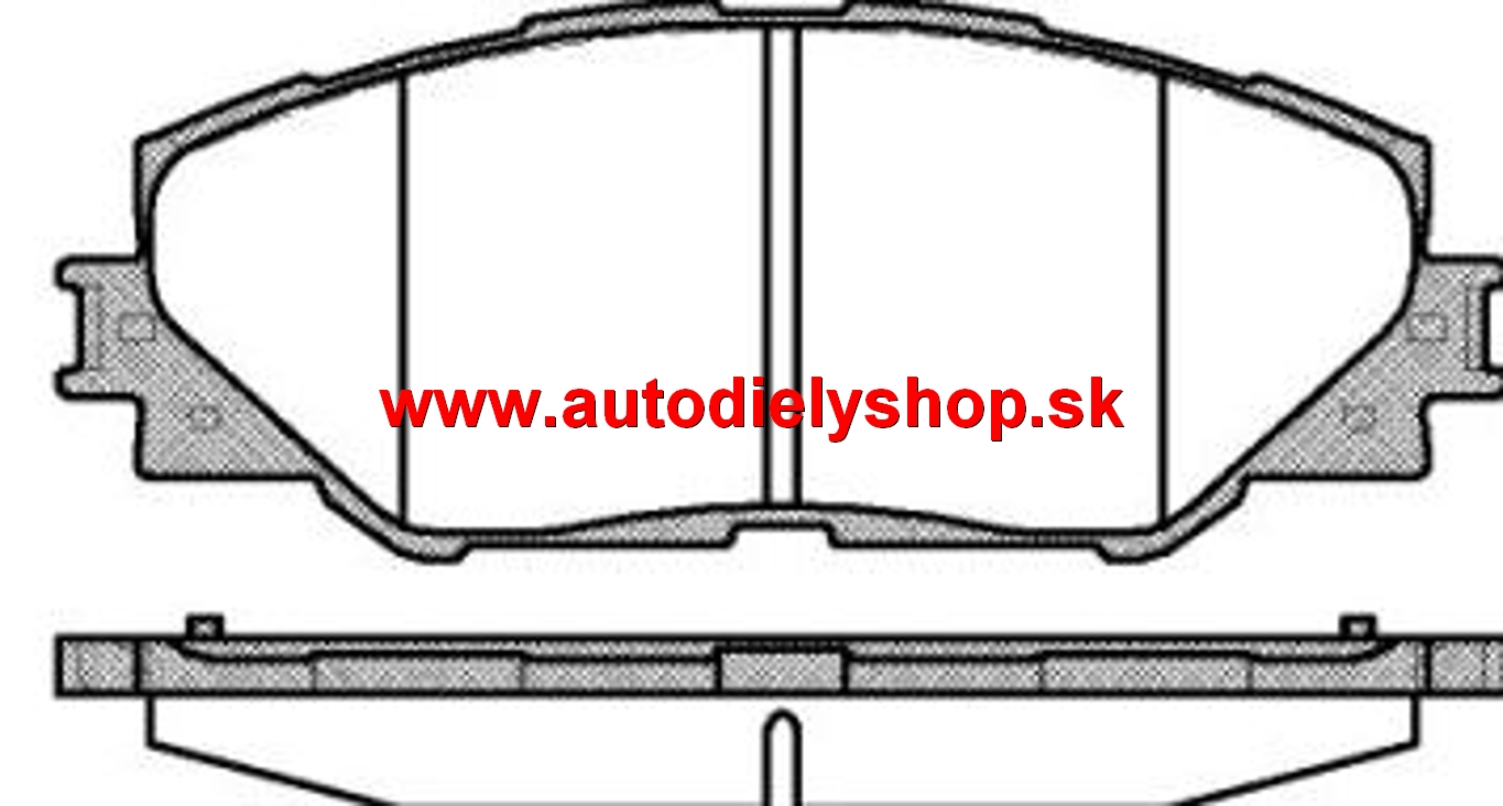 Toyota RAV 4 2013-12/2015 predné platničky sada /ROADHOUSE/