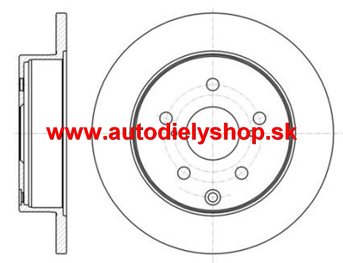 Toyota RAV 4 2013-12/2015 zadné kotúče sada L+P /ROADHOUSE/