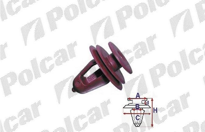 Toyota AURIS 10/2006-2010 príchytky tapacíru 10ks