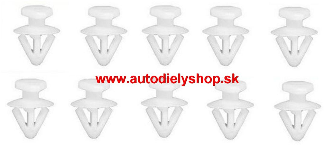 Opel MERIVA 06/10- spony tesnenia dverí 10ks