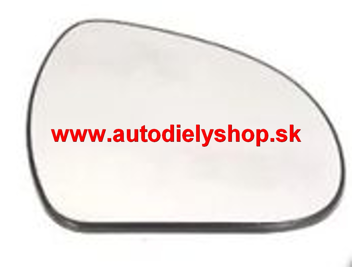 Peugeot 207 5/06- sklo zrkadla pravé