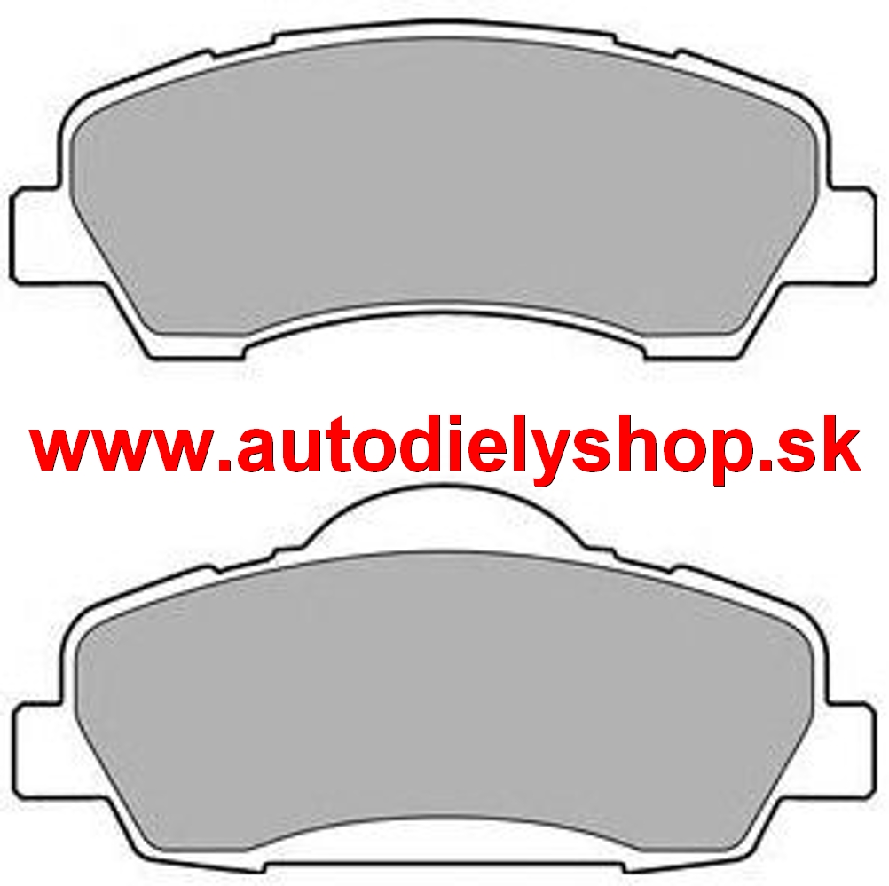 Citroen C-Elysse 2012- predné platničky / pre plné kotúče