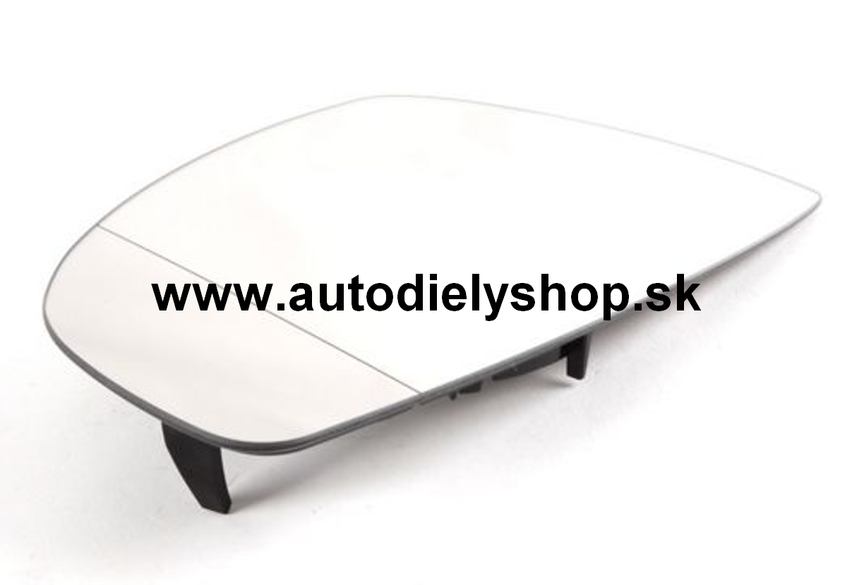Audi TT 2006- sklo spätného zrkadla s plast. držiakom ľavé 