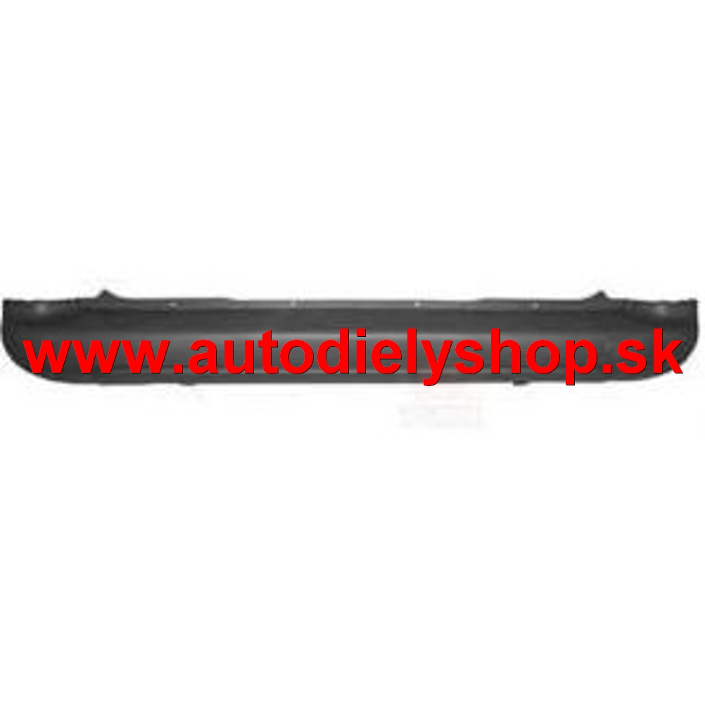 Peugeot PARTNER 06/12- zadný nárazník / stred / čierny