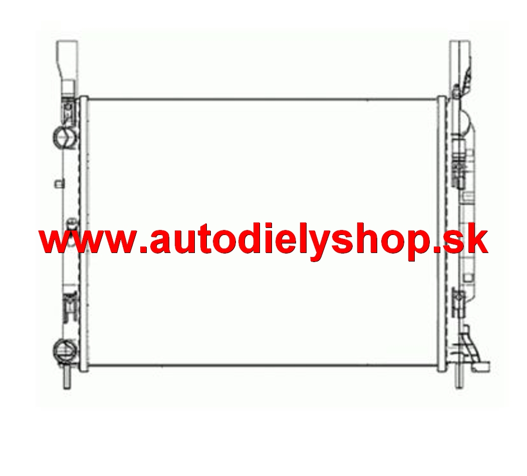 Mercedes CITAN 11/2012- chladič vody / 1.5CDI / 66kW / bez AC
