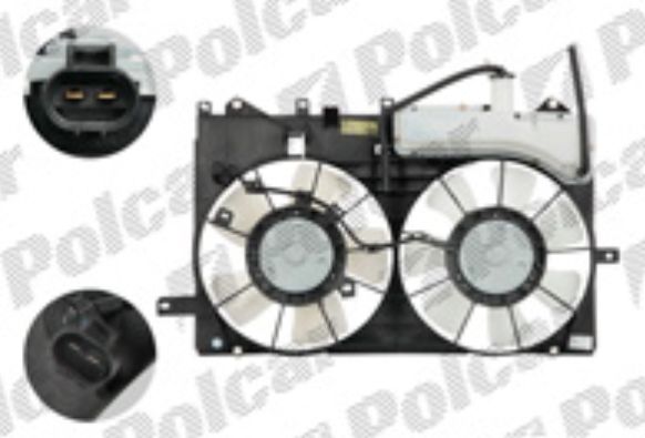Toyota PRIUS 8/03-1/2009 komplet ventilátor chladičov 