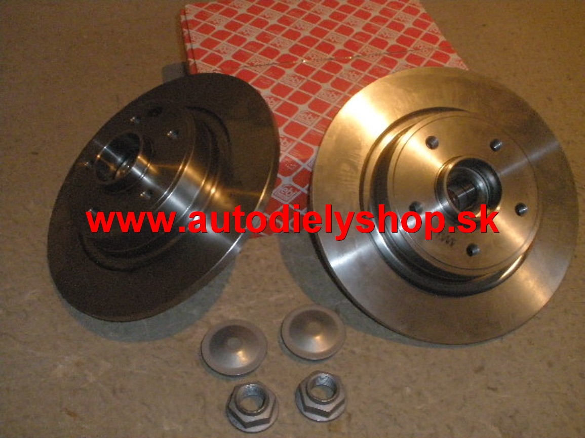  Renault LAGUNA 2/01-05 zadné kotúče Sada L+P s ložiskom / FEBI / 	