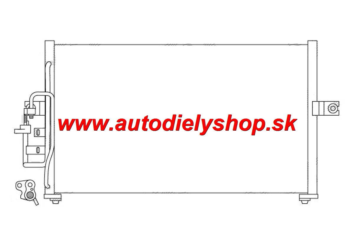 Hyundai COUPÉ 6/99-10/01 Chladič klimatizácie pre 1,6-2,0I
