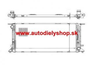 Audi A4 SDN/AVANT 01/12- vodný chladič /3,0-3,2-2,7TDi-3,0TDi/ - manuál