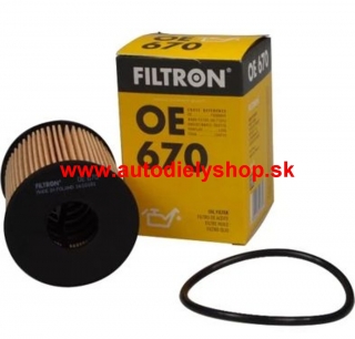 Opel CORSA E 2014- olejový filter pre 1,3CDTi /FILTRON/