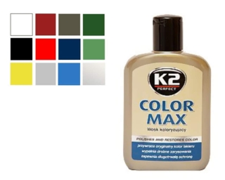 K2 COLOR MAX- farebný vosk na lak BIELY 200ml