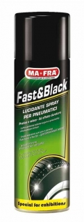 MAFRA - FAST&BLACK 500, chráni a renovuje pneu, špec. pre autosalóny - spray
