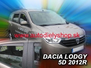 Dacia Lodgy od 2012 (so zadnými) - deflektory Heko