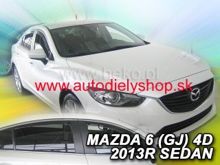 Mazda 6 Sedan od 2012 (so zadnými) - deflektory Heko