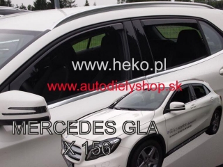 Mercedes GLA X156 2013-2020 (so zadnými) - deflektory Heko
