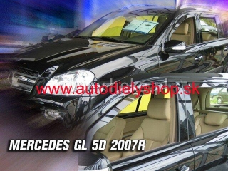 Mercedes GL X164 2006-2012 (predné) - deflektory Heko