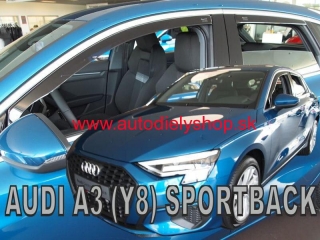 Audi A3 Sportback od 2020 (so zadnými) - deflektory Heko