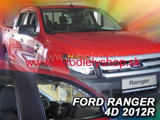 Ford Ranger 4-dvere od 2012 (predné) - deflektory Heko