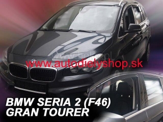 BMW 2 Gran Tourer (F46) od 2014 (so zadnými) - deflektory Heko