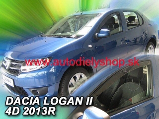 Dacia Logan od 2013 (predné) - deflektory Heko
