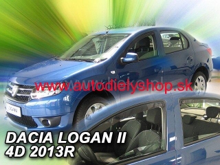 Dacia Logan od 2013 (so zadnými) - deflektory Heko