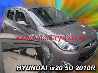 Hyundai ix20 od 2010 (so zadnými) - deflektory Heko
