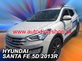 Hyundai Santa Fe 2012-2018 (so zadnými) - deflektory Heko