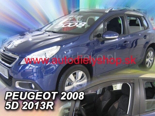 Peugeot 2008 2013-2019 (predné) - deflektory Heko