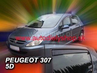 Peugeot 307 Htb 2001-2008 (so zadnými) - deflektory Heko