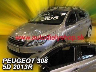 Peugeot 308 Htb od 2013 (so zadnými) - deflektory Heko
