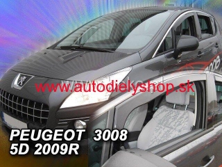 Peugeot 3008 2008-2016 (predné) - deflektory Heko